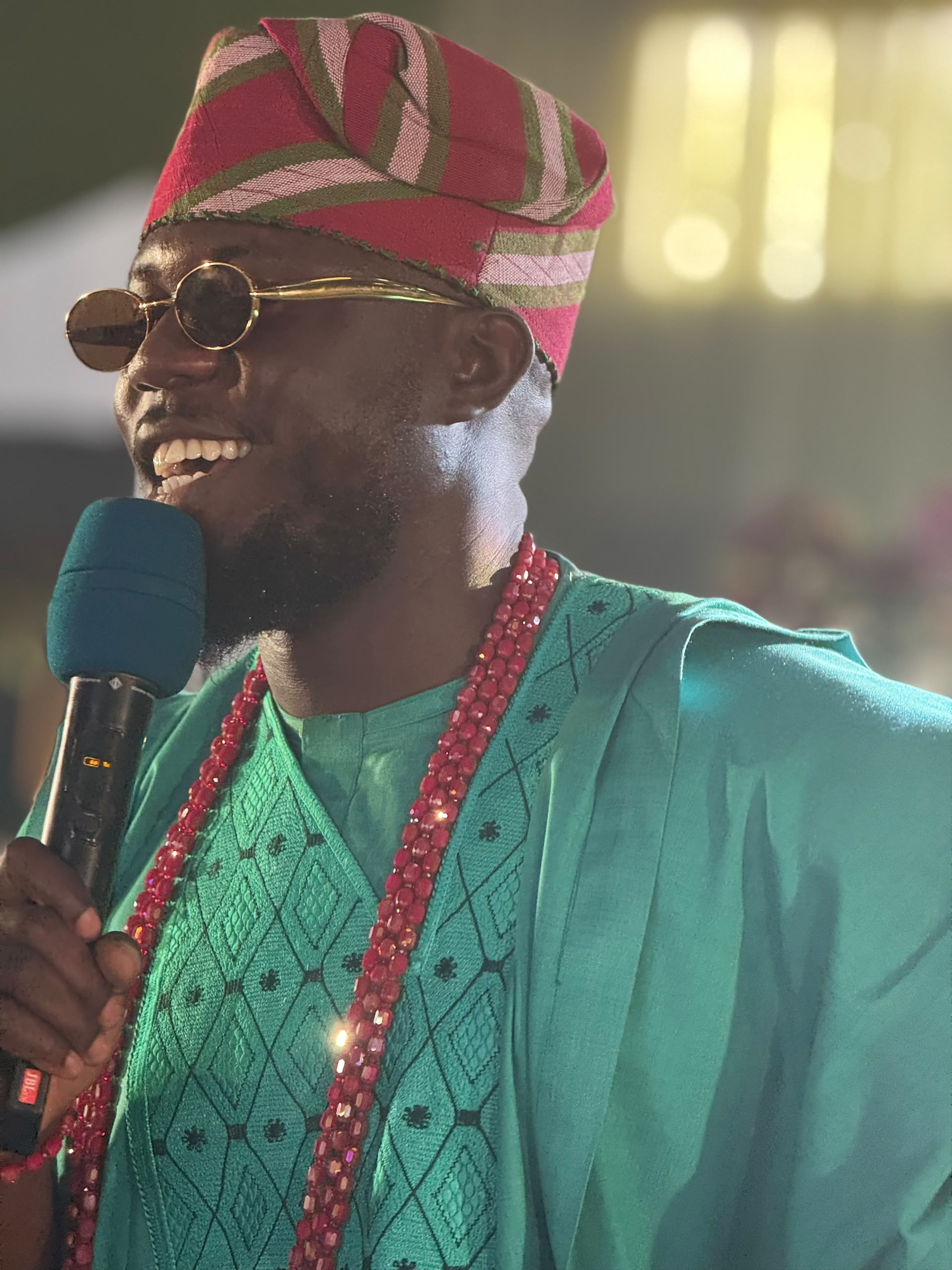 KopsyMax — Tomi Adeyi on stage, energised hosting moment